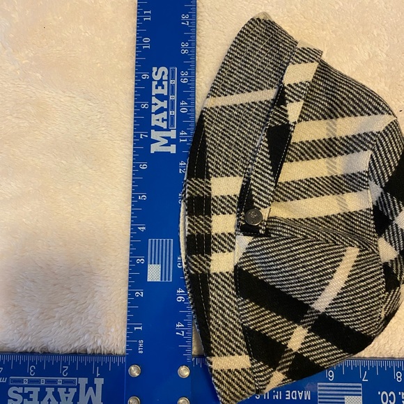 Burberry Gray Nova Check wool and cashmere bucket hat, vintage, size medium - Picture 9 of 11